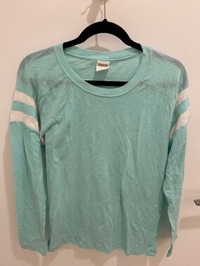 PINK Victoria's Secret Mint Green Tee